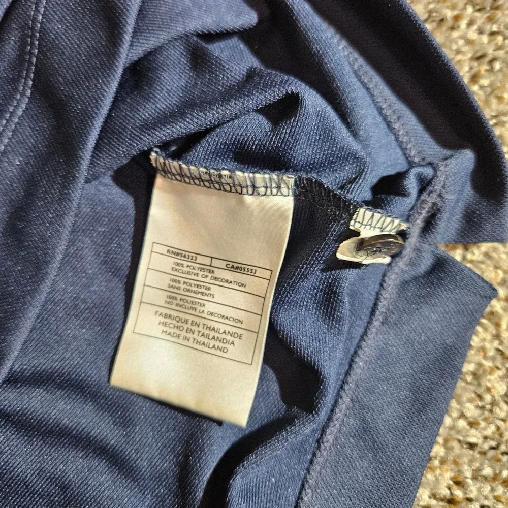 Nike Golf Mens Large Navy Blue Fit Dry Short‎ Sleeve Polo Shirt 266999-451